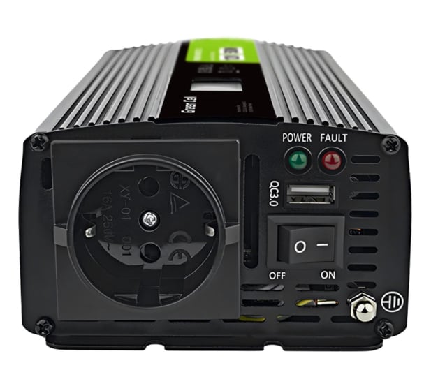 Green Cell PowerInverter LCD 12V 500W/1000W (LCD, czysty sinus) - 1211810 - zdjęcie 2
